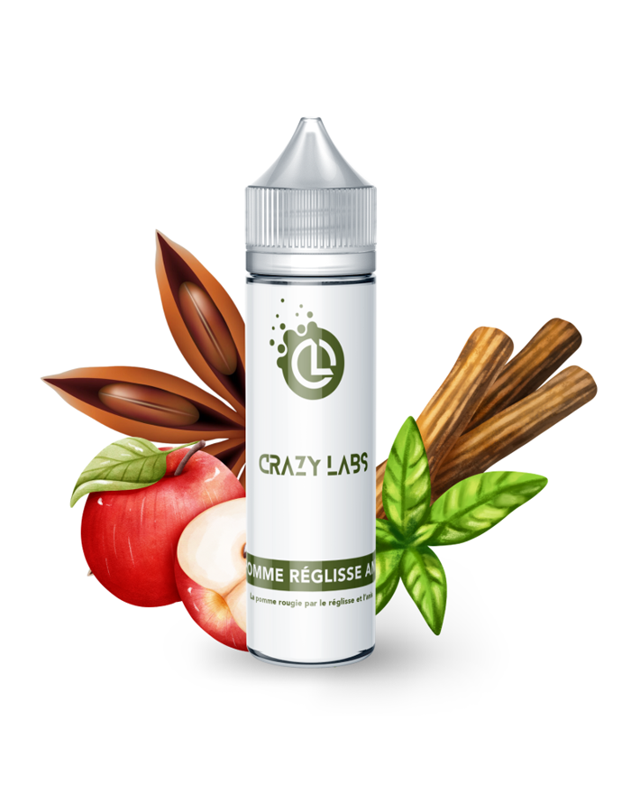 POMME RÉGLISSE ANIS - 50ML - CRAZY LABS
