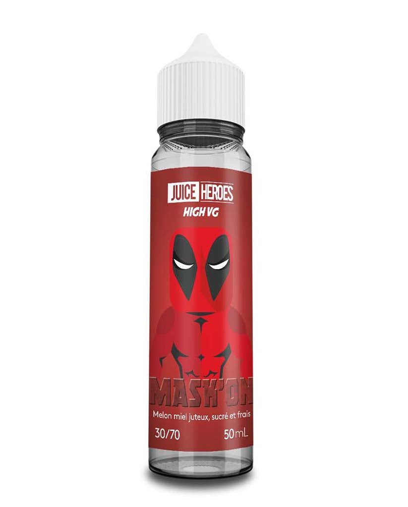 E-liquide MASK'ON 50ml - JUICE HEROES - VAP'POP E-liquide MASK'ON 50ml - JUICE HEROES - VAP'POP