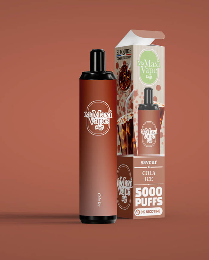 COLA ICE - 5000 PUFFS - MA MAXI VAPE - VAP'POP COLA ICE - 5000 PUFFS - MA MAXI VAPE - VAP'POP
