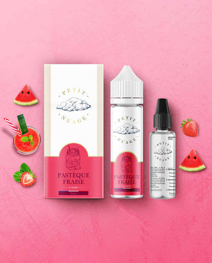 E-liquide PASTEQUE FRAISE 60ml - PETIT NUAGE - VAP'POP E-liquide PASTEQUE FRAISE 60ml - PETIT NUAGE - VAP'POP