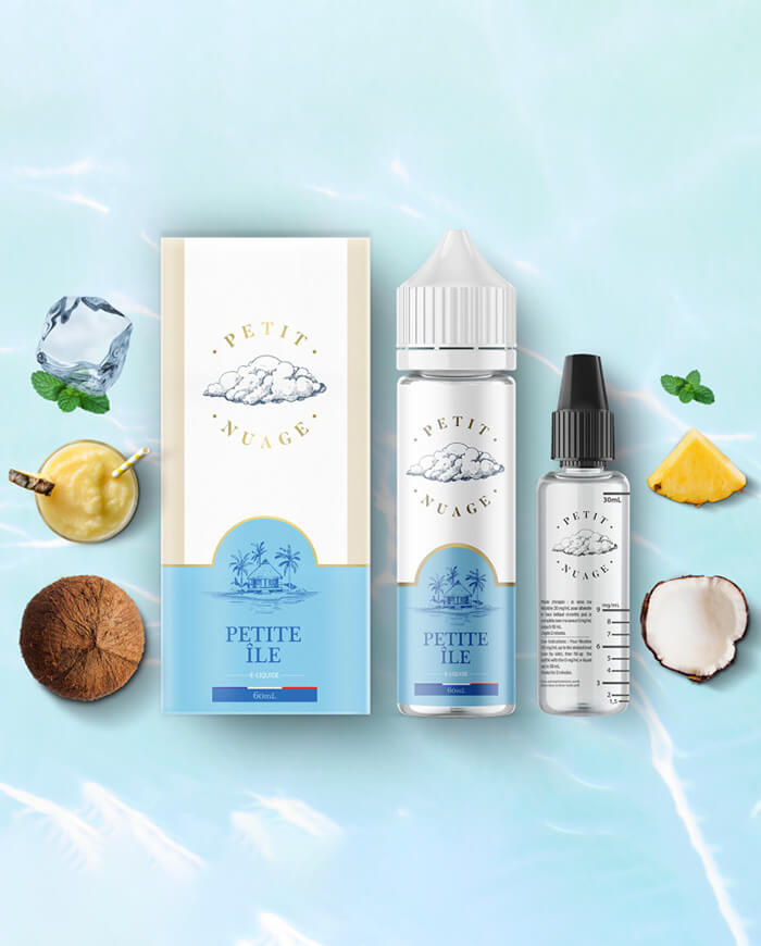 E-liquide PETITE ILE 60ml - PETIT NUAGE - VAP'POP E-liquide PETITE ILE 60ml - PETIT NUAGE - VAP'POP