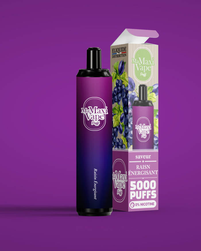 RAISIN NERGISANT - 5000 PUFFS - MA MAXI VAPE - VAP'POP RAISIN NERGISANT - 5000 PUFFS - MA MAXI VAPE - VAP'POP