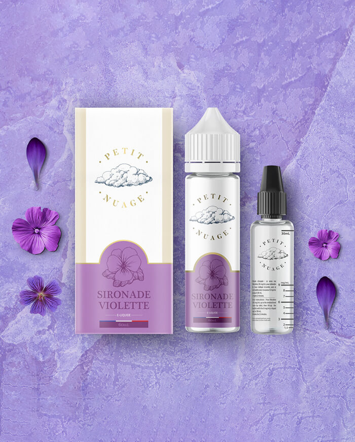 E-liquide SIRONADE VIOLETTE 60ml - PETIT NUAGE - VAP'POP