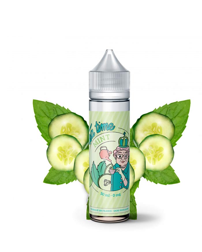 E-liquide MINT 50ml - TEA TIME - VAP'POP