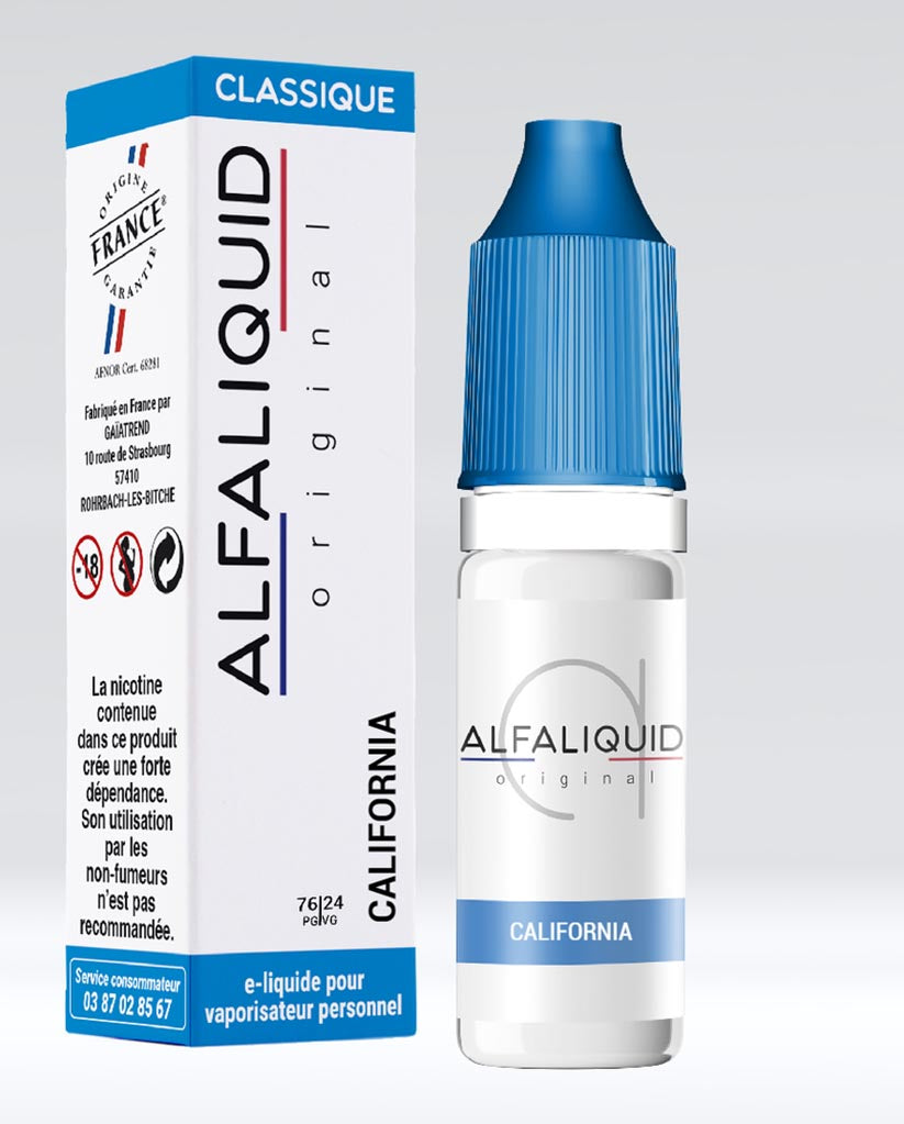 E-liquide CALIFORNIA 10ml - ALFALIQUID - VAP'POP
