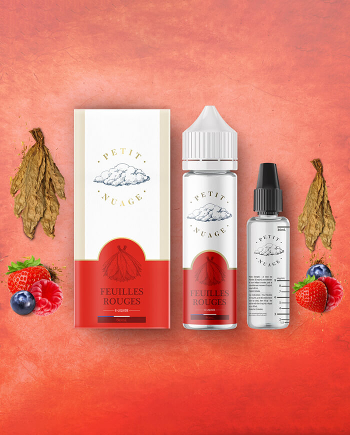 E-liquide FEUILLES ROUGES 60ml - PETIT NUAGE - VAP'POP E-liquide FEUILLES ROUGES 60ml - PETIT NUAGE - VAP'POP