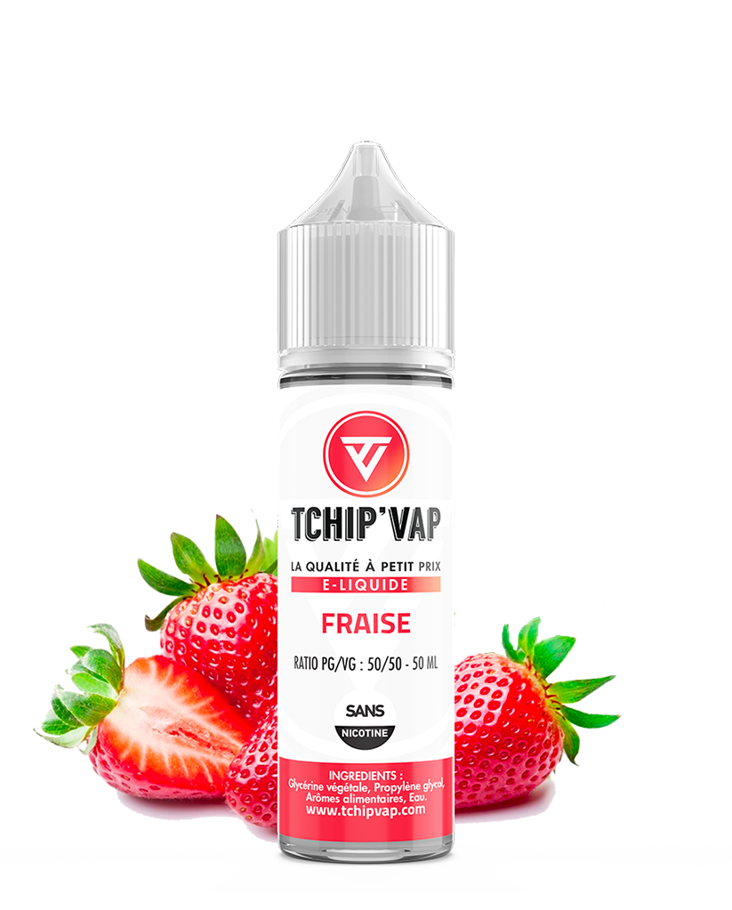 eliquide 50ml Fraise de la marque TCHIP VAP - VAP'POP
