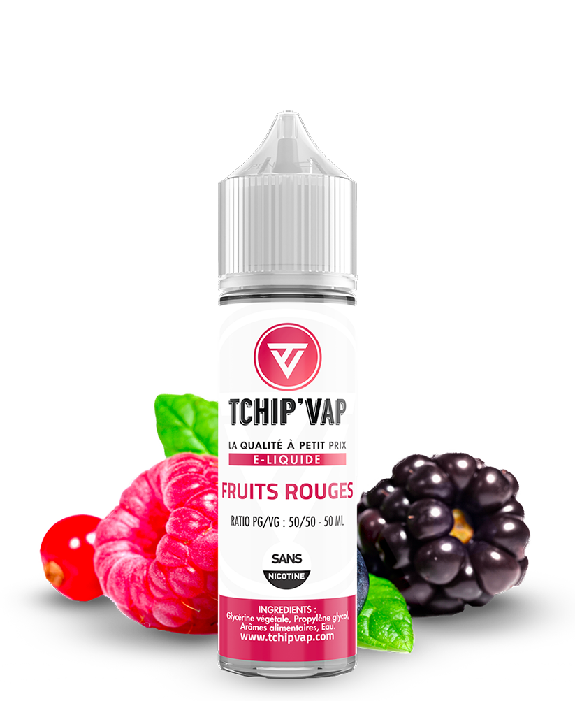 eliquide 50ml Fruits Rouges de la marque TCHIP VAP - VAP'POP