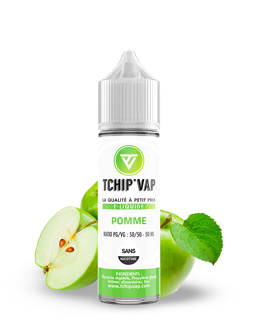 eliquide 50ml Pomme de la marque TCHIP VAP - VAP'POP